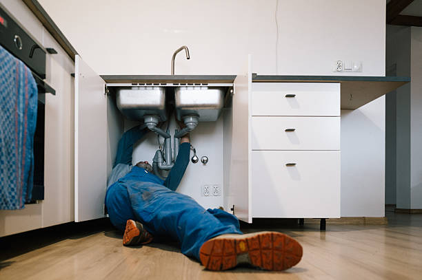 Professional Drain Cleaning technician working in Taylorsville, NC